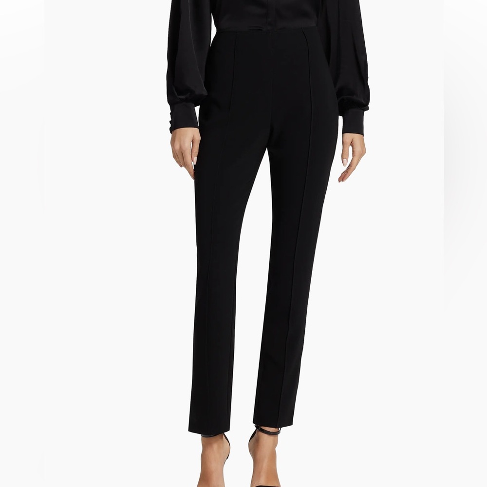 Cinq A Sept Women’s Black Brianne Pintuck Crepe Pants
